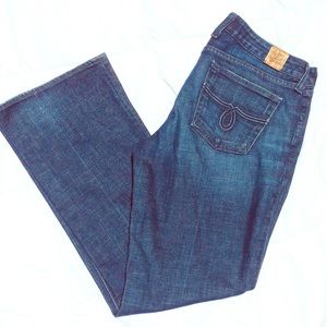 Lucky Wide Leg Dark Wash Jeans